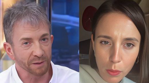 Pablo Motos, presentador de Antena 3 e Irene Montero, eurodiputada de Podemos