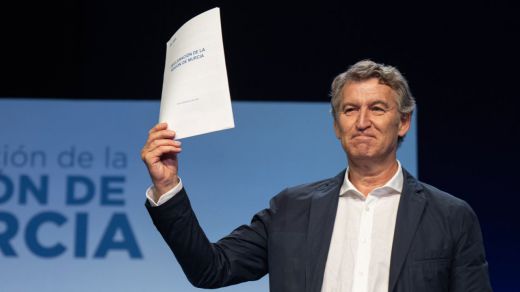 Alberto Núñez Feijóo, en un evento del PP