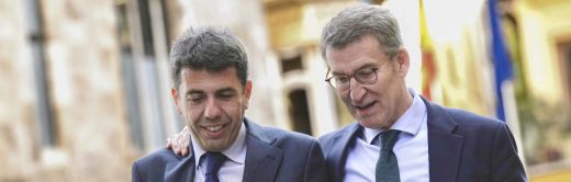 Alberto Núñez Feijóo y Carlos Mazón en Valencia