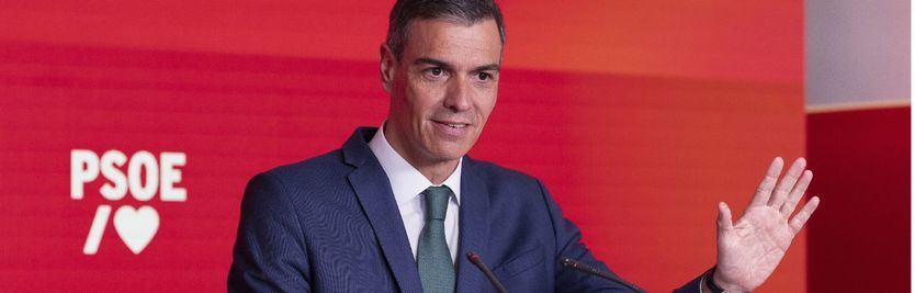 Pedro Sánchez ofrece una rueda de prensa en Ferraz