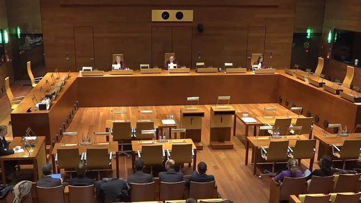 Sala del Tribunal de Justicia de la Unión Europea