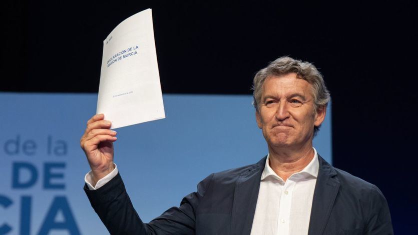 Alberto Núñez Feijóo, en un evento del PP