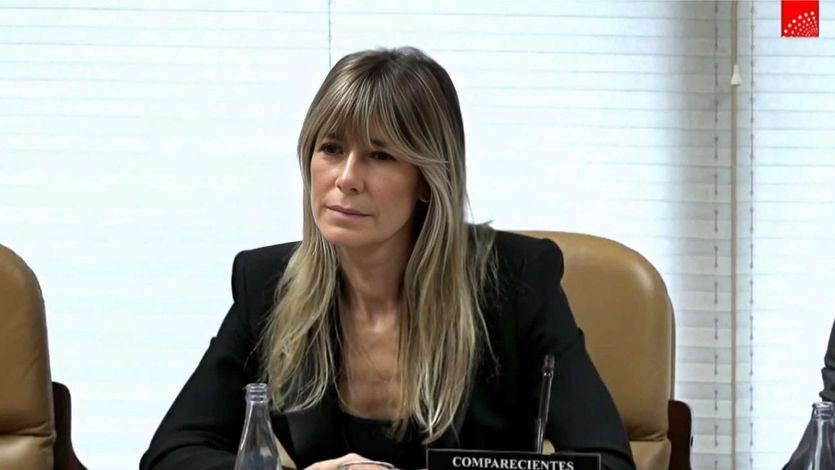 Begoña Gómez, compareciendo en la Asamblea de Madrid