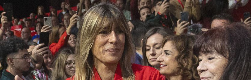 Begoña Gómez, en un acto del PSOE