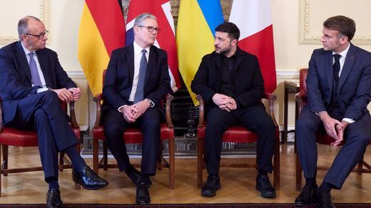 Zelensky, con los líderes europeos en Londres