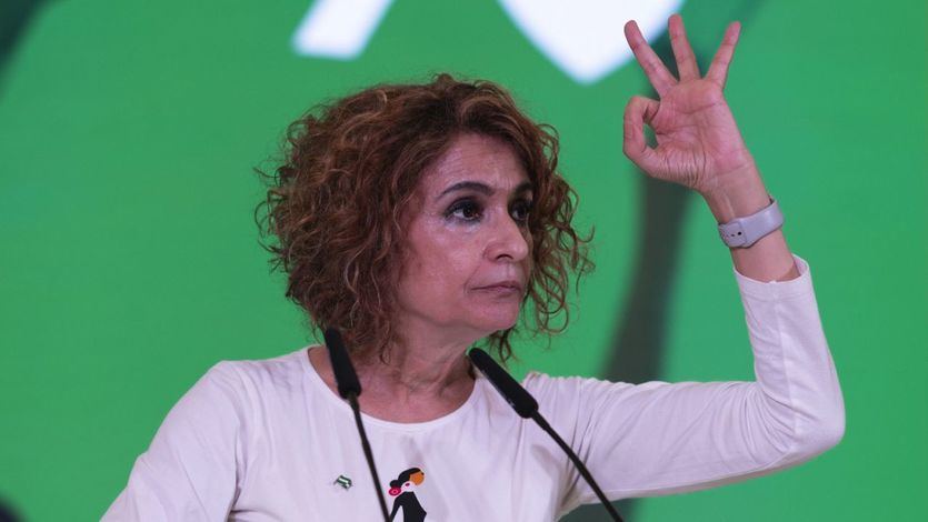 María Jesús Montero, en un mitin del PSOE andaluz