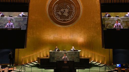Un debate de la Asamblea General de Naciones Unidas (ONU).