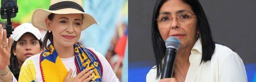 María Corina Machado y Delcy Rodríguez