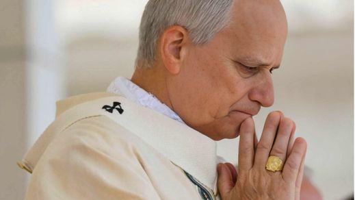 El papa León XIV, en una misa