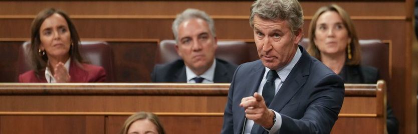 Alberto Núñez Feijóo interviene en el Pleno del Congreso