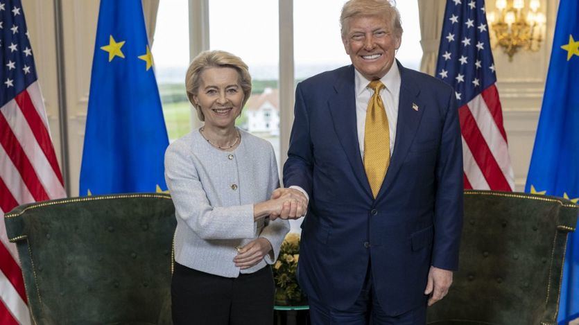 Ursula von der Leyen y Donald Trump