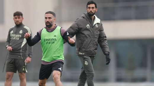 Arbeloa entrenando