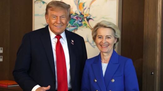 Donald Trump y Ursula von der Leyen