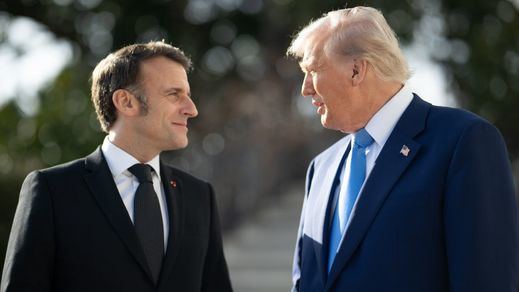 Donald Trump y Emmanuel Macron