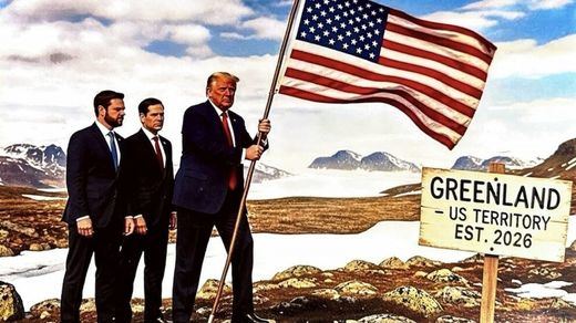 Trump y su imagen de IA sobre Groenlandia
