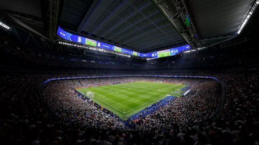 Imagen del estadio Santiago Bernabéu