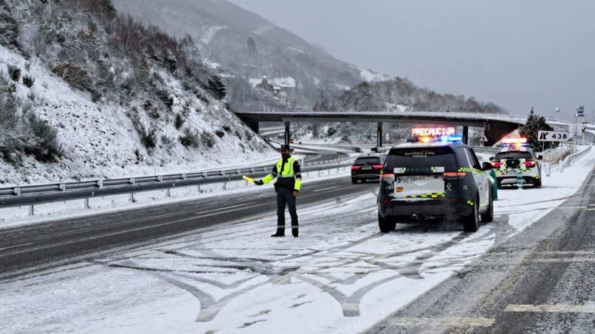 Nieve en las carreteras