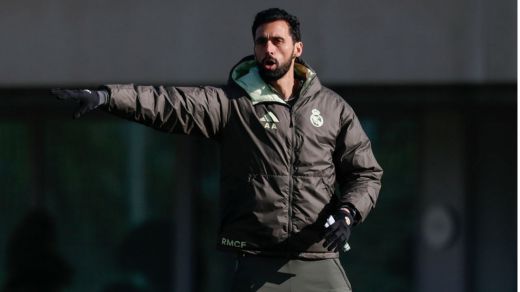 Arbeloa, en un entrenamiento