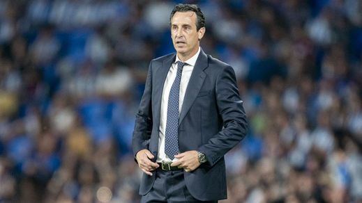 Unai Emery, durante un partido
