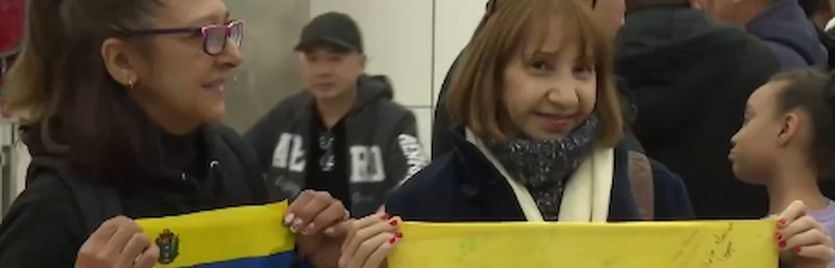 Llegada presos Venezuela a Barajas