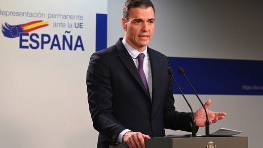 Pedro Sánchez, tras una reunión del Consejo Europeo