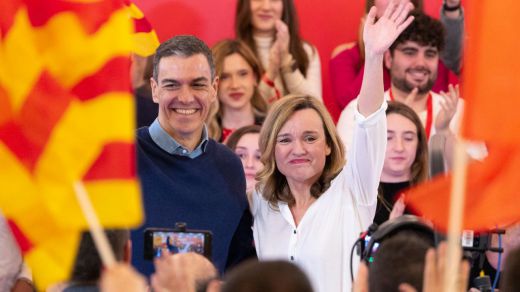 Pedro Sánchez y Pilar Alegría