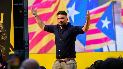 Gabriel Rufián, en un acto de ERC