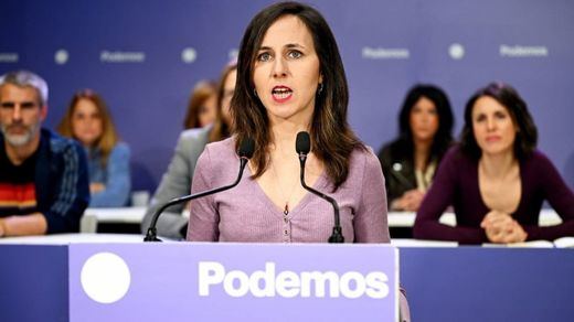 Ione Belarra, en un acto de Podemos