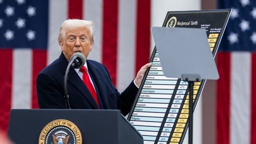 Trump, en un acto en la Casa Blanca