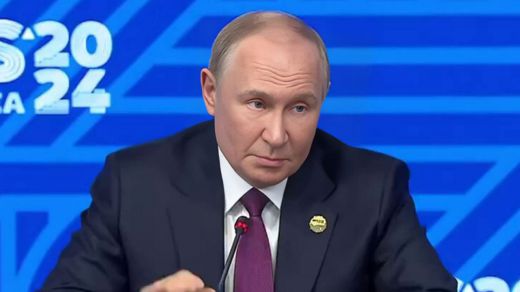 Vladimir Putin, en una cumbre de BRICS