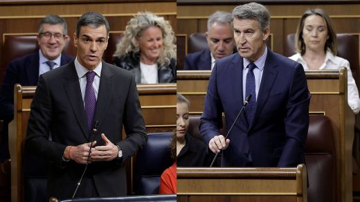 Sánchez y Feijóo, en el Congreso