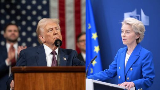 Donald Trump y Ursula Von Der Leyen