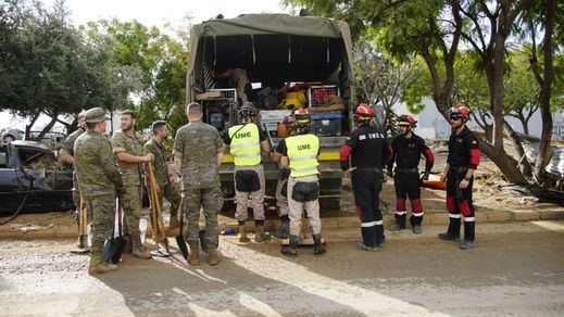 Efectivos de la UME, en la DANA de Valencia