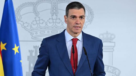 El presidente del Gobierno, Pedro Sánchez, en Moncloa