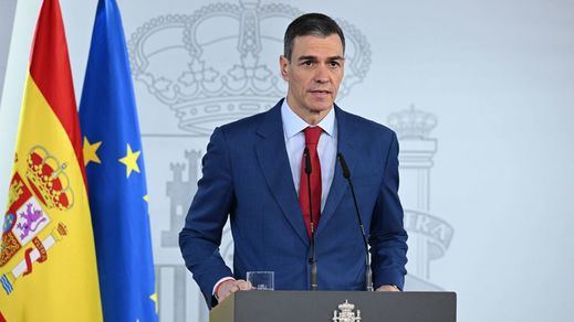 El presidente del Gobierno, Pedro Sánchez, en Moncloa