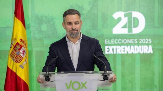 El líder de Vox, Santiago Abascal