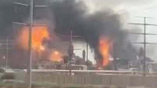 El yacimiento South Pars-North Dome en llamas