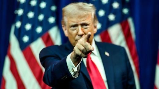 Donald Trump, en una comparecencia pública