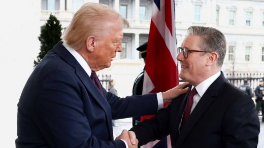 Keir Starmer y Donald Trump