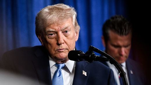 Donald Trump, en una comparecencia pública