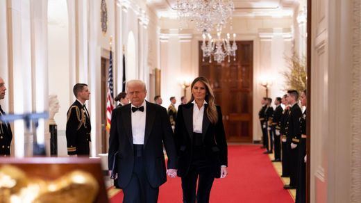 Trump y Melania, en la Casa Blanca