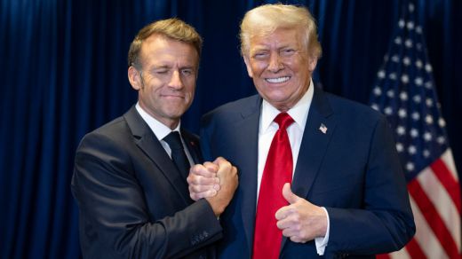 Donald Trump y Emmanuel Macron