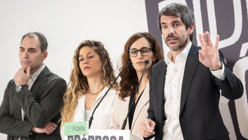 Rueda de prensa conjunta entre Movimiento Sumar, Comuns, Más Madrid e Izquierda Unida
