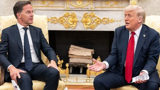 Donald Trump y Mark Rutte de la OTAN, en el Despacho Oval