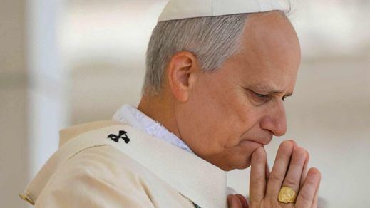 El papa León XIV, en una misa