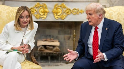Donald Trump y Giorgia Meloni