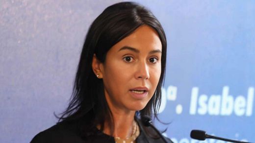 Isabel Pardo de Vera, en un acto de Adif