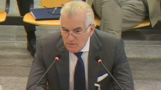 Luis Bárcenas, declarando en la Audiencia Nacional por la 'operación Kitchen'