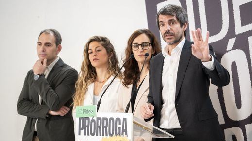 Rueda de prensa conjunta entre Movimiento Sumar, Comuns, Más Madrid e Izquierda Unida