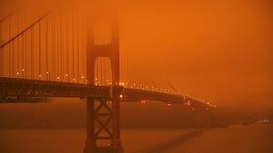 Cielos de un naranja apocalíptico en San Francisco por los incendios forestales